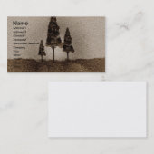 Carte De Visite Petits arbres (Devant / Derrière)