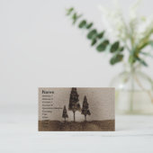 Carte De Visite Petits arbres (Debout devant)