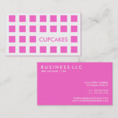 Carte De Visite PETITS GÂTEAUX (carrés de mod) (Devant / Derrière)