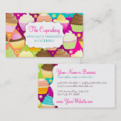 Carte De Visite Petits gâteaux colorés (Devant / Derrière)