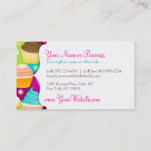 Carte De Visite Petits gâteaux colorés (Dos)