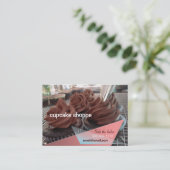 Carte De Visite petits gâteaux de chocolat (Debout devant)