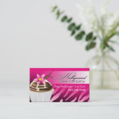 Carte De Visite Petits gâteaux de Hollywood de zèbre - fuschia (Debout devant)