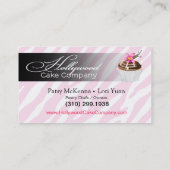 Carte De Visite Petits gâteaux de Hollywood de zèbre - fuschia (Dos)