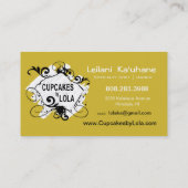 Carte De Visite Petits gâteaux délicieux - pâtisseries de desserts (Dos)