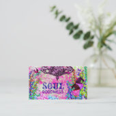 Carte De Visite Petits gâteaux pourpres de lustre de qualité d'âme (Debout devant)