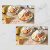 Carte De Visite Petits puddings à la banane (Devant / Derrière)