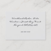 Carte De Visite Petits renards et poulet dans la neige (Dos)