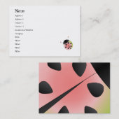 Carte De Visite Pétoncle Ladybug (Devant / Derrière)