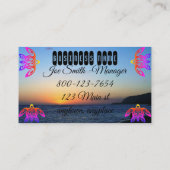 Carte De Visite Pétroglyphes à tortues personnalisables (Dos)