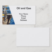 Carte De Visite Pétrole et gaz (Devant / Derrière)