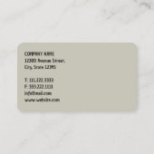 Carte De Visite Pétrole et gaz (Dos)