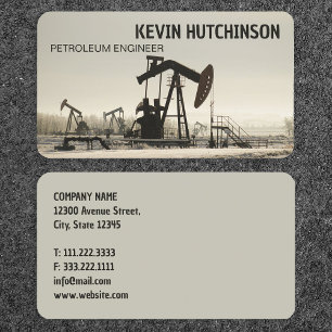 Carte De Visite Pétrole et gaz