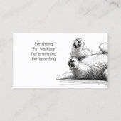 Carte De Visite Petsitter Animaux Animaux Mineurs Chiens (Dos)