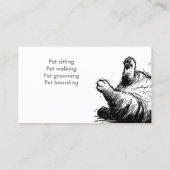 Carte De Visite Petsitter Par Minder Animaux Chats (Dos)