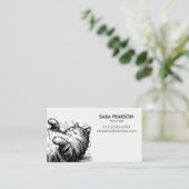 Carte De Visite Petsitter Par Minder Animaux Chats (Debout devant)