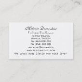 Carte De Visite Peu de professionnel de Groomer de chien de race (Dos)