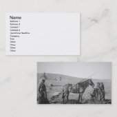 Carte De Visite Peuple de Cree de Natif américain du Canada (Devant / Derrière)