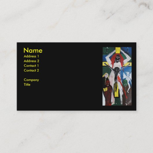 CARTE DE VISITE PEUR DE JÉSUS ROUX (Devant)