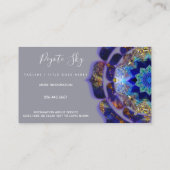 Carte De Visite Peyote Sky Mandala Métaphysique violet (Dos)