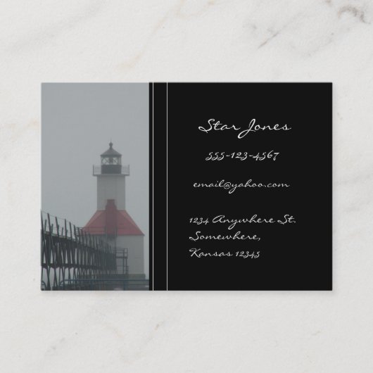 Carte de visite phare (Devant)