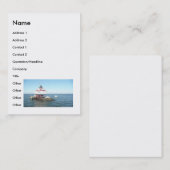 Carte De Visite Phare 9-7-08 de point de Thomas (Devant / Derrière)