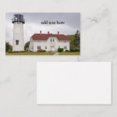 Carte De Visite Phare de Chatham dans le Massachusetts de Chatham (Devant / Derrière)