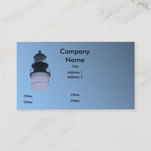Carte De Visite Phare de Key West (Devant)