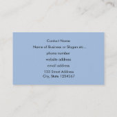 Carte De Visite Phare de Sturdy sur une côte rocheuse en hiver (Dos)