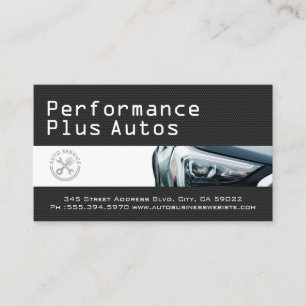 Carte De Visite Phares de voiture   Autos de performance   Réparat