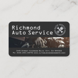 Carte De Visite Phares de voiture de sport   Boutique Mécanicien T