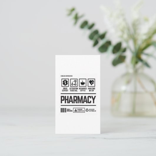 Carte De Visite pharmacie (Debout devant)