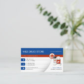 Carte De Visite Pharmacie | Boutique de médicaments (Debout devant)