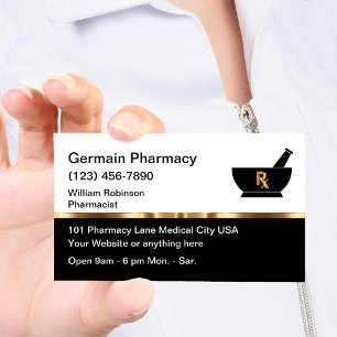 Carte De Visite Pharmacie de détail ou en ligne élégante