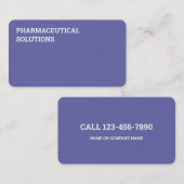 Carte De Visite Pharmacie Pharmacie Médicaments (Devant / Derrière)