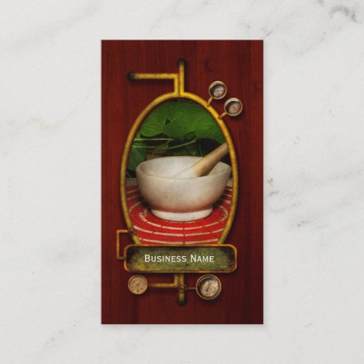 Carte De Visite Pharmacie - Pilon - L'herboriste (Devant)