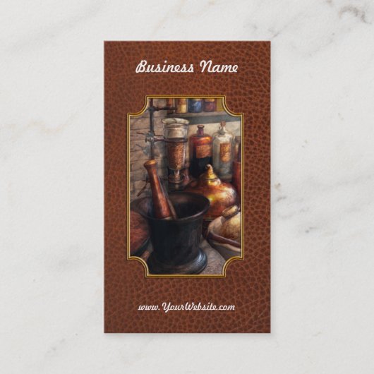 Carte De Visite Pharmacie - pilon - pharmacologie (Devant)