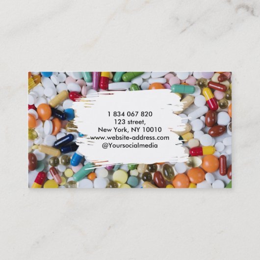 Carte de visite pharmacien (Dos)