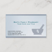 Carte de visite pharmacien (Devant)