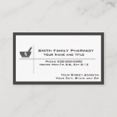 Carte de visite pharmacien (Devant)