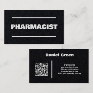 Carte De Visite Pharmacien QR Kraft