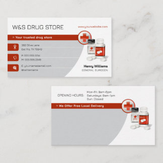 Carte De Visite Pharmacy | Drug Store