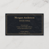 Carte De Visite Phase Abstraite Lune Or Spirituelle Energie Heiler (Dos)