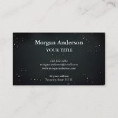 Carte De Visite Phase Abstraite Lune Or Spirituelle Energie Heiler (Dos)