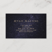 Carte De Visite Phase Lune Galaxy Yoga Energie Guérisseur (Dos)