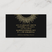 Carte De Visite Phases de la lune céleste Santé holistique (Dos)