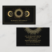 Carte De Visite Phases de la lune céleste Santé holistique (Devant / Derrière)