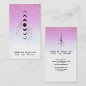 Carte De Visite *~* Phases de la lune de caresse + Parties scintil (Devant / Derrière)