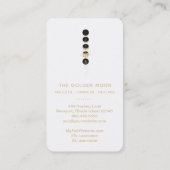 Carte De Visite *~* Phases de la lune de la Parties scintillant de (Dos)