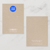 Carte De Visite Phases de la lune du logo Écran d'oreille Tan Kraf (Devant / Derrière)